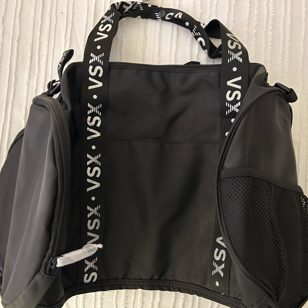 VSX Black Nylon Duffel with Logo Straps